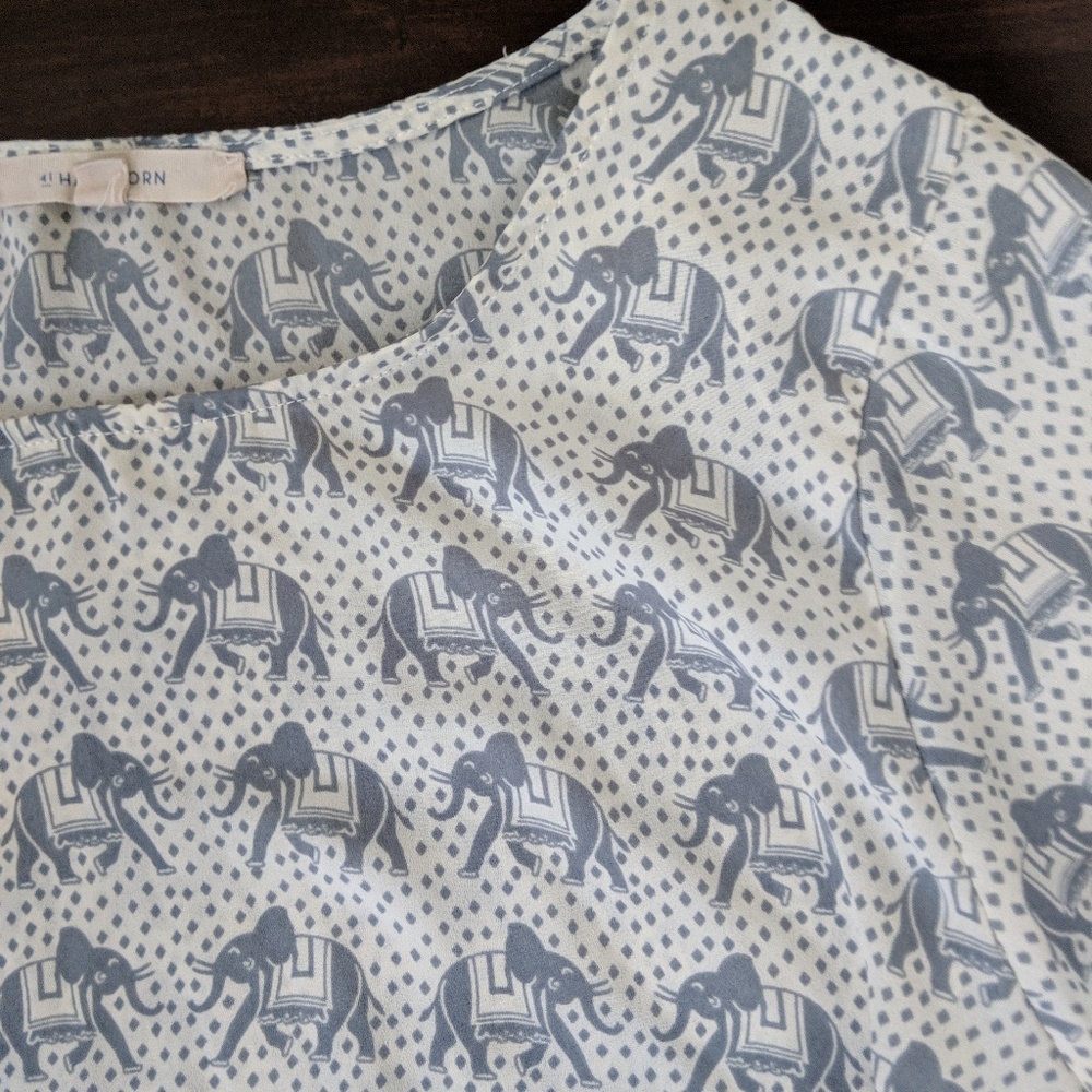 Elephant flowy top